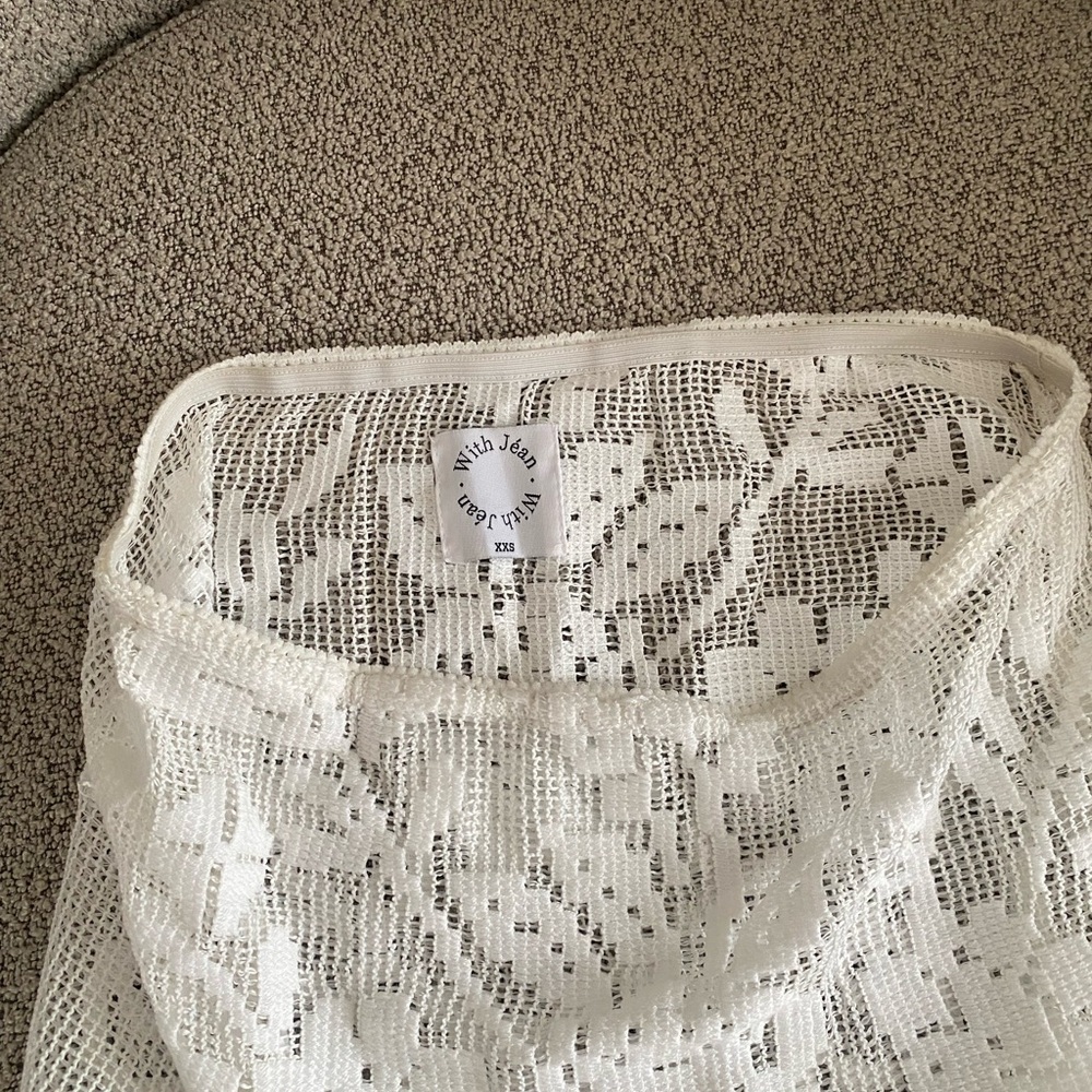 With Jean White Lace Skirt xxs - Picture 6 of 6